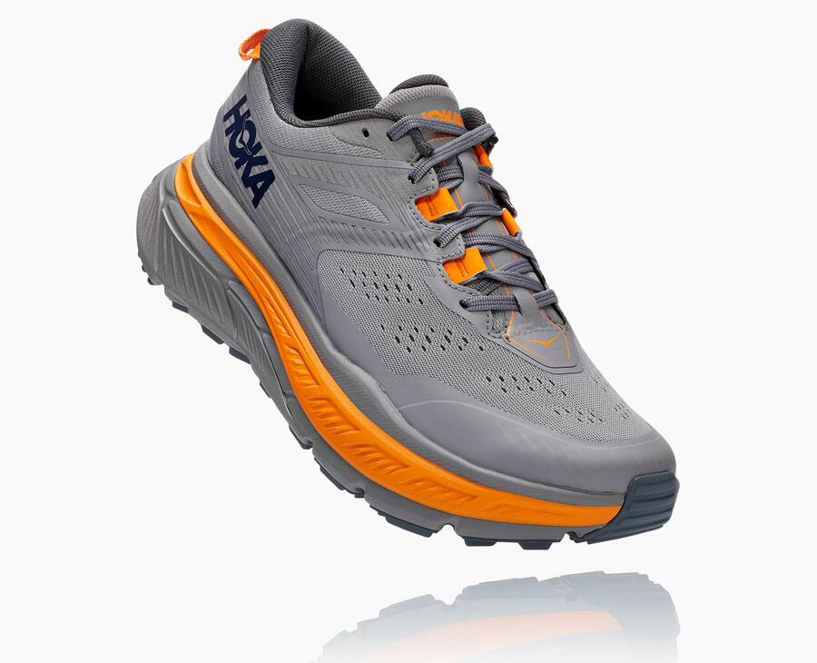 Hoka One One Trailove Tenisky Panske Siva - Stinson Atr 6 - 93504-ESMK